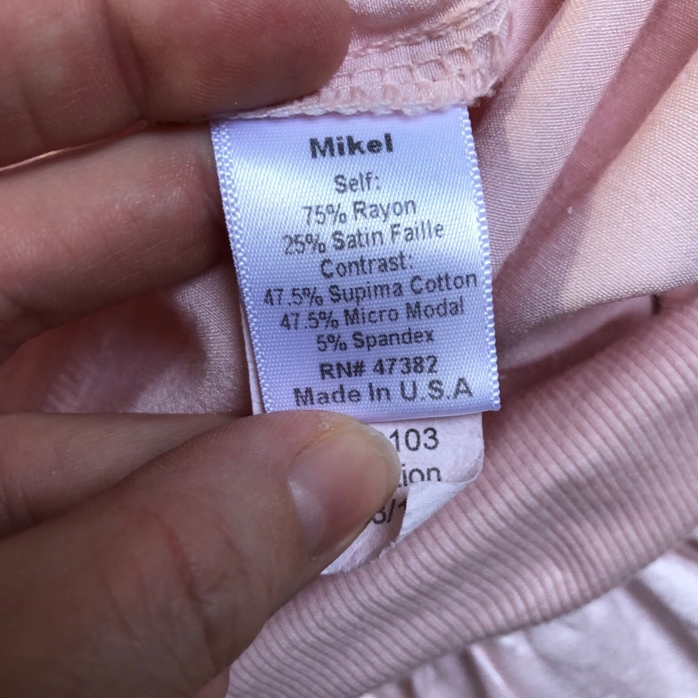 PJ Harlow Mikel Satin Shorts Blush Pink Signature Satin Boxer USA Women’s Small - Picture 7 of 8